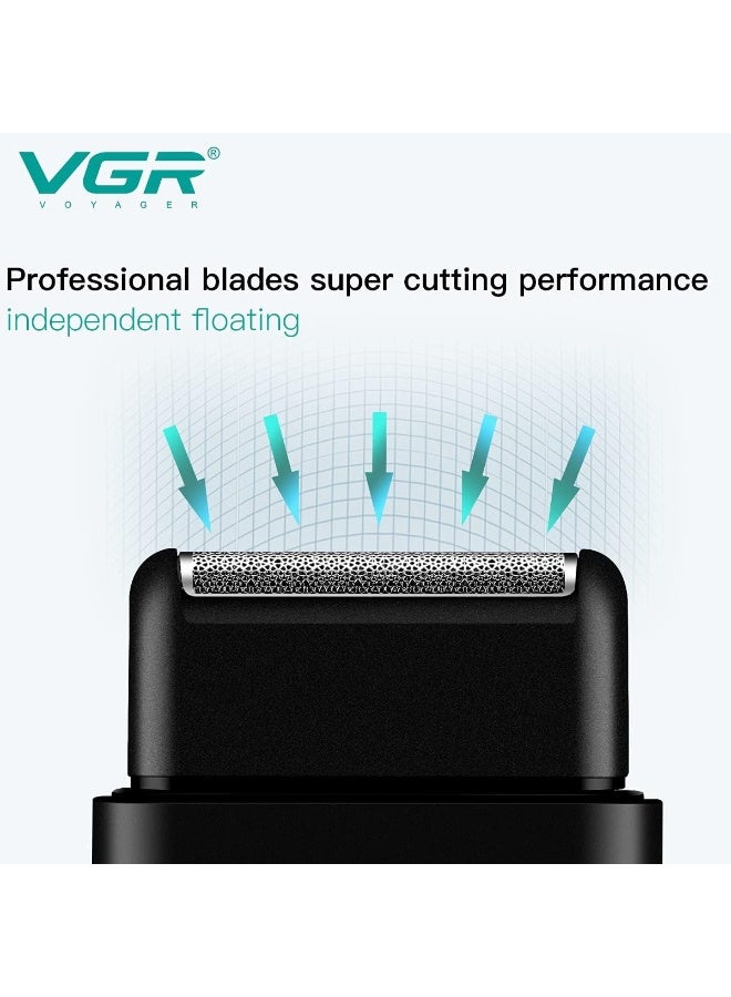 VGR V-390 Single Foil Cordless Electric Travel Mini Manufacturer Shaver For Man Multicolor black - Image 5