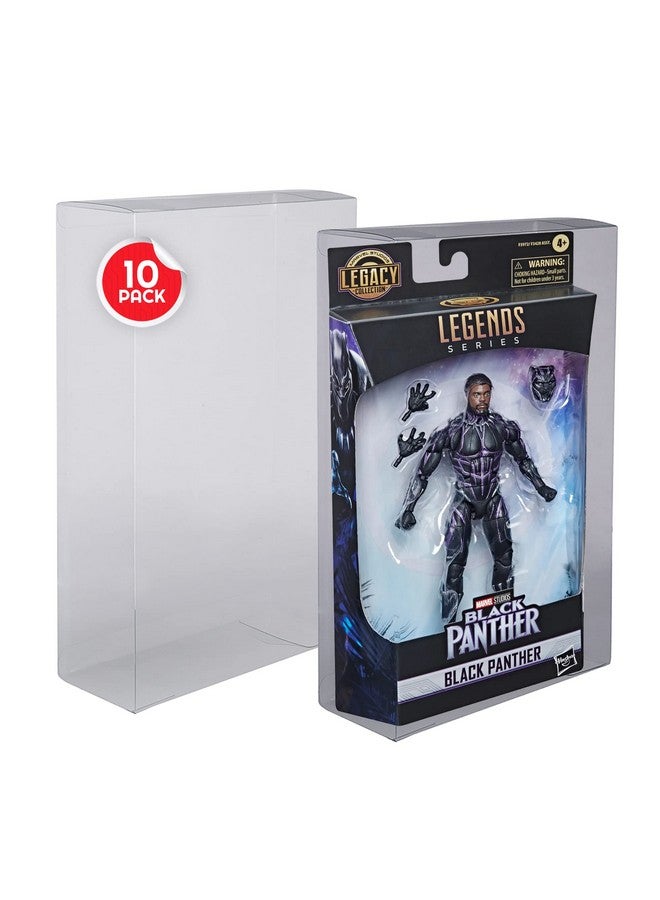 ايفورترو علبة حماية لصندوق عرض شخصيات الحركة من سلسلة Marvel Legends مقاس 6 بوصات - عبوة من 10 قطع - بلاستيك شفاف للغاية للحيوانات الأليفة، علب واقية مقاومة للخدش - Image 1