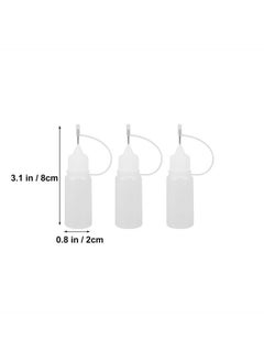 ROSENICE rosenice Needle Bottle 10ml Needle Tip Glue Bottle Applicator for DIY 10Pcs(White)  - Image 4