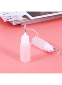 ROSENICE rosenice Needle Bottle 10ml Needle Tip Glue Bottle Applicator for DIY 10Pcs(White)  - Image 5