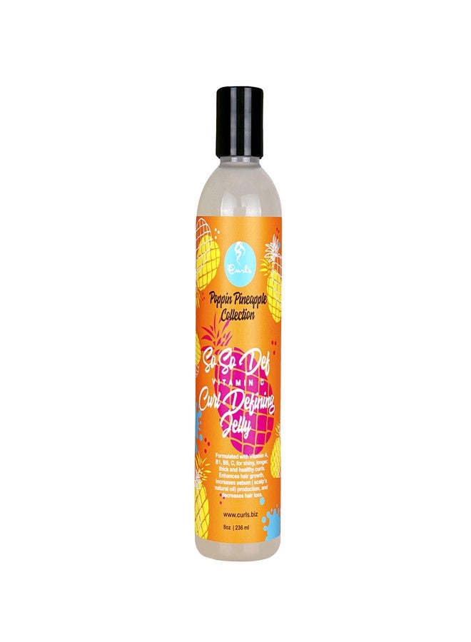 Curls Poppin Pineapple So So Def Vitamin C Defining Jelly - Shinier, Longer, Thicker, Healthier Hair - Hydrating and Frizz Free - All Curly Hair Types - 8 Oz - Image 1
