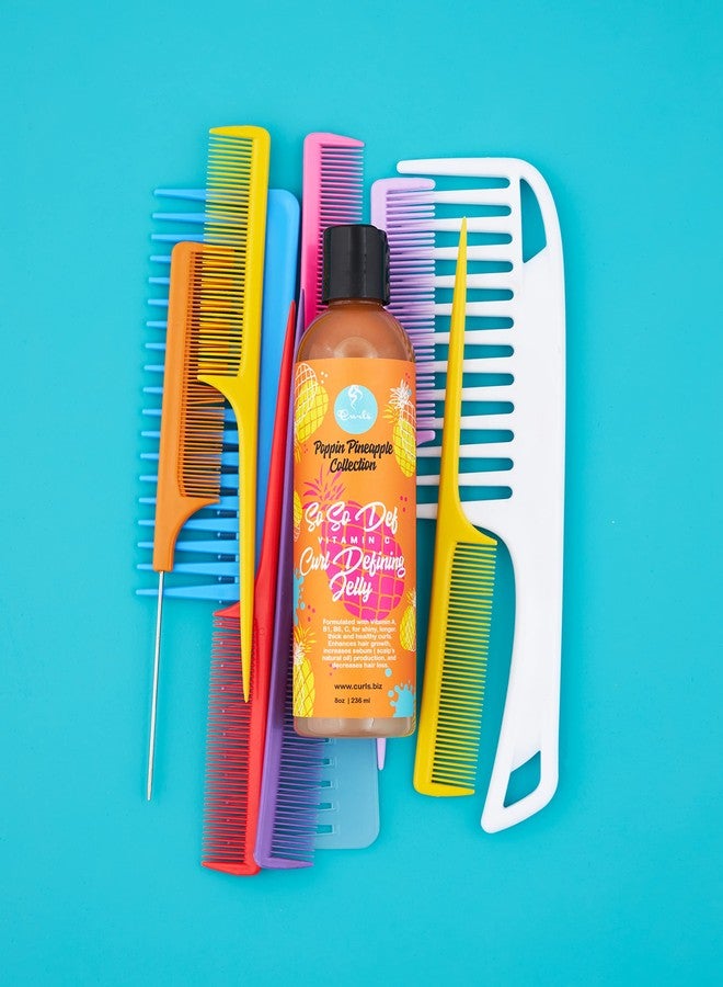 Curls Poppin Pineapple So So Def Vitamin C Defining Jelly - Shinier, Longer, Thicker, Healthier Hair - Hydrating and Frizz Free - All Curly Hair Types - 8 Oz - Image 4