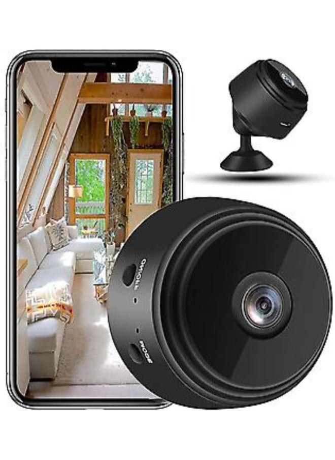 Generic - Mini Hidden Camera WiFi Small Wireless Video Camera Full HD 1080P Night Vision Motion Sensor Support SD Card for iPhone Android Video Detection Security Nanny Surveillance Cam (Black) - Image 1