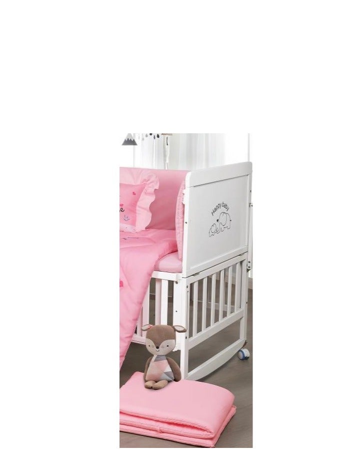 هورس مفرش سرير حواجز سرير اطفال 5 قطع صيفي ليمنح طفلك الراحة من المايكروفايبر ، 5 قطع مقاس اللحاف 132x104سم - Image 4