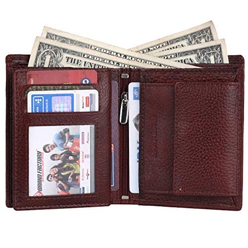 HAMMONDS FLYCATCHER Wallet for Men Leather Original, Mens Wallet, Leather Wallets for Men Stylish, Bi-Fold Wallets for Man, 3 Card Slots, 2 ID Slots, Coin Pocket, Gift for Mens - Brown - Image 4