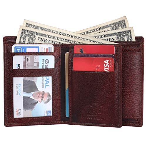 HAMMONDS FLYCATCHER Wallet for Men Leather Original, Mens Wallet, Leather Wallets for Men Stylish, Bi-Fold Wallets for Man, 3 Card Slots, 2 ID Slots, Coin Pocket, Gift for Mens - Brown - Image 3