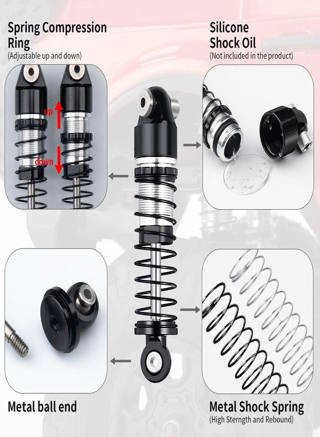 RCLIONS ممتص صدمات زيتي 38 مم من RCLIONS لسيارات التحكم عن بعد AXIAL SCX24 بمقياس 1/24 - Image 3
