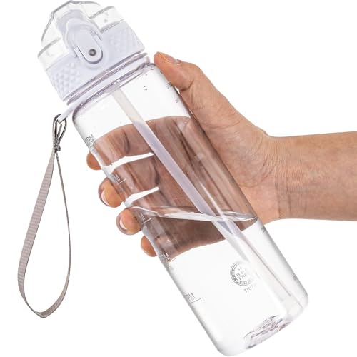 OLDLEY 17oz Kids Water Bottle for School - Motivational With Silicone Straw, Leak-Proof Tritan BPA-Free, Reusable for Girls Boys, Clear - Image 1