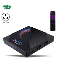 H96 Max 6K Ultra HD Smart TV Box with Remote Controller, Android 10.0, Allwinner H616 Quad Core ARM Cortex-A53, 4GB+32GB, Support TF Card / USBx2 / AV / HDMI / WIFI, AU Plug