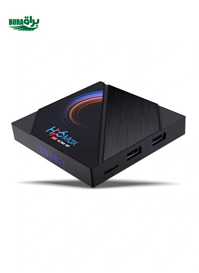 Generic - H96 Max 6K Ultra HD Smart TV Box with Remote Controller, Android 10.0, Allwinner H616 Quad Core ARM Cortex-A53, 4GB+32GB, Support TF Card / USBx2 / AV / HDMI / WIFI, AU Plug - Image 1