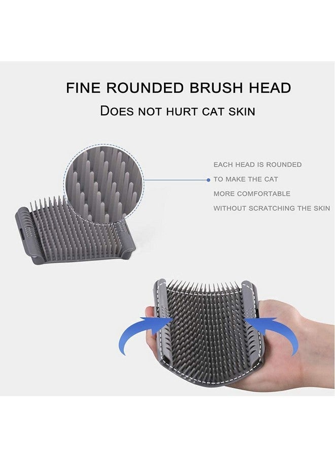 Cat-It Self Grooming Wall Corner Groomers Soft Grooming Brush Massage Short Long Fur Cat Scratcher Head Top Massage Brush Ideal For Kitten And Puppy (Color As Per Available) - Image 2