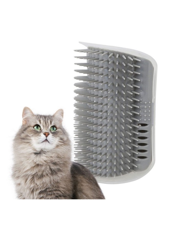 Cat-It Self Grooming Wall Corner Groomers Soft Grooming Brush Massage Short Long Fur Cat Scratcher Head Top Massage Brush Ideal For Kitten And Puppy (Color As Per Available) - Image 1