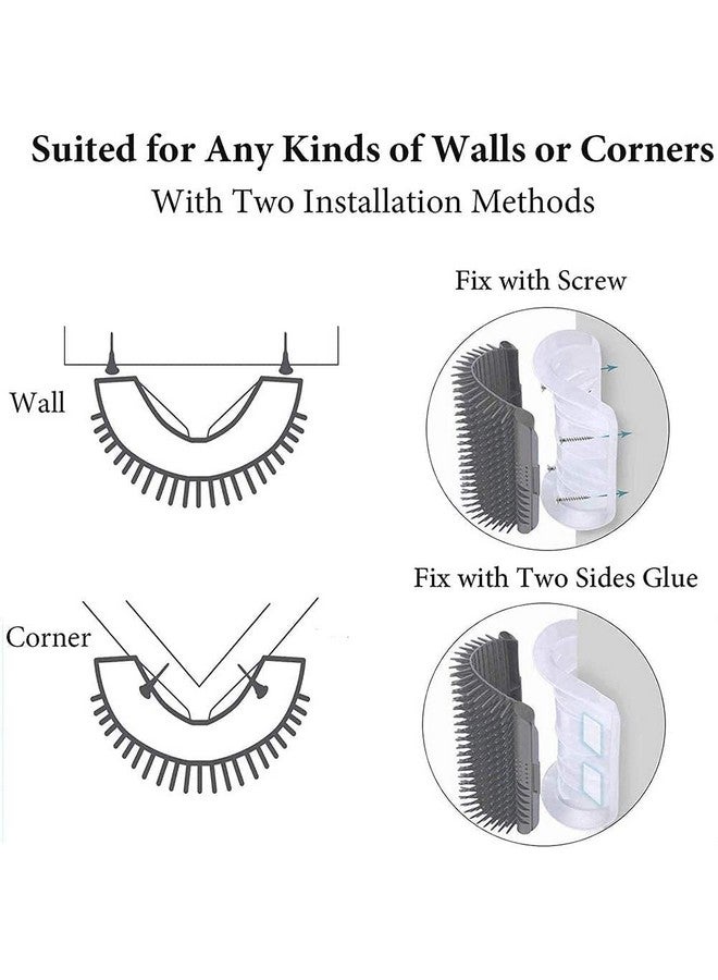 Cat-It Self Grooming Wall Corner Groomers Soft Grooming Brush Massage Short Long Fur Cat Scratcher Head Top Massage Brush Ideal For Kitten And Puppy (Color As Per Available) - Image 5