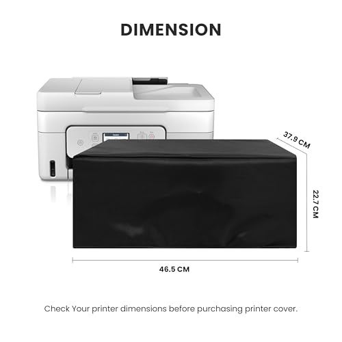 Alifiya Dust Proof Washable Printer Cover for Canon Pixma G4780 All-in-one Inktank Printer - Black - Image 2