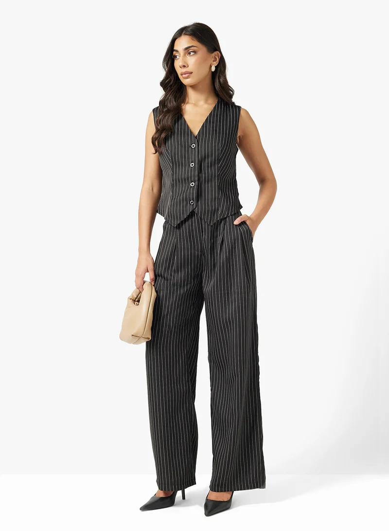 ELLA Pinstripe Vest & pant Set