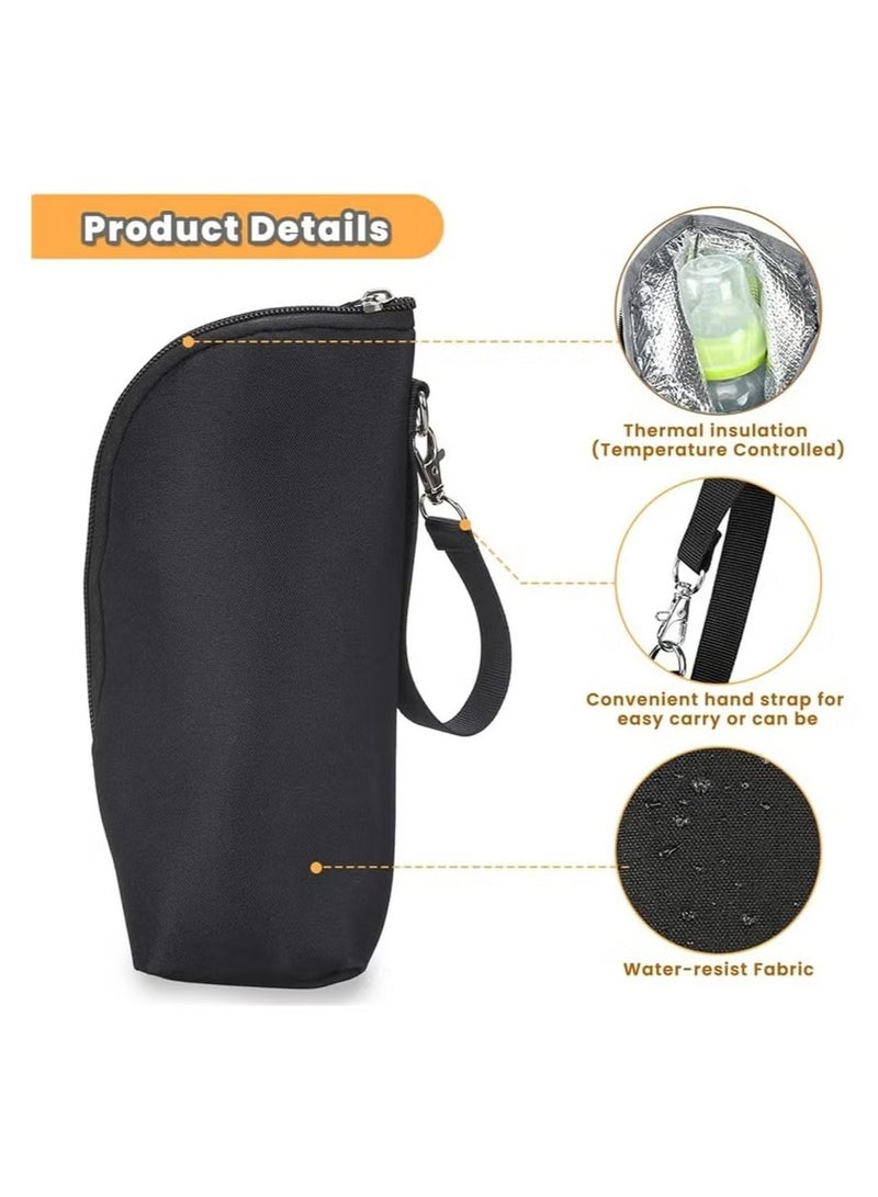 OMEVE Baby Bottle Cooler Bag, Insulated Breastmilk Cooler Bag, Nursing Bottle Cooler Warmer Bag with Interlayer Cotton, Portable Thermal Baby Bottle Holder for Nursing Mom Daycare Travel - Image 2