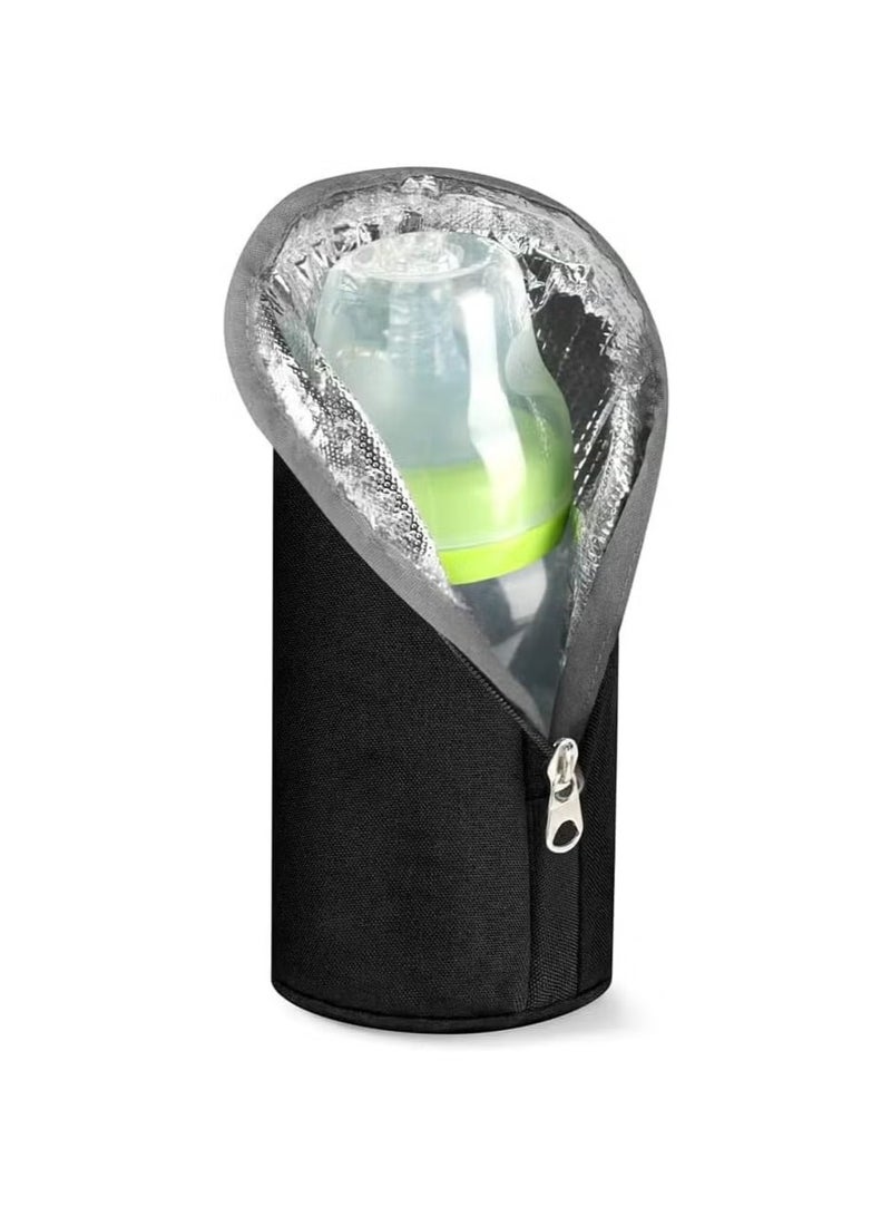 OMEVE Baby Bottle Cooler Bag, Insulated Breastmilk Cooler Bag, Nursing Bottle Cooler Warmer Bag with Interlayer Cotton, Portable Thermal Baby Bottle Holder for Nursing Mom Daycare Travel - Image 1