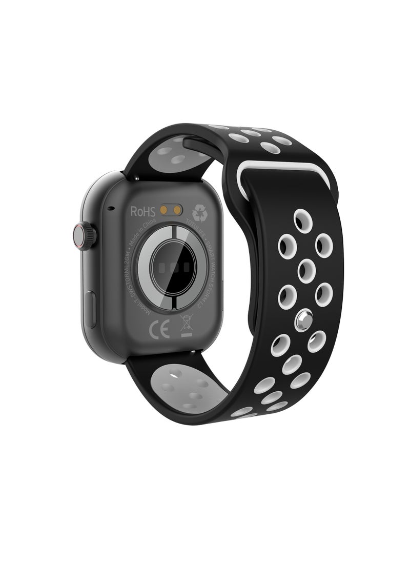 Totulife - STORM L2 Bluetooth Calling Smart Watch – 2.01” HD Display, IP68 Water Resistant, Voice Assistant, Health Monitoring, Multi-Sport Modes, 1x Extra Strap - Image 1