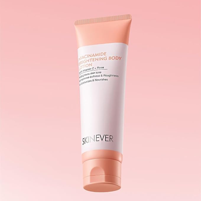 skinever Niacinamide Brightening Body Lotion 150ml  with Vitamin C, Hyaluronic Acid & Shea Butter | Even Tone, Fade Dark Spots, Deep Hydration, Smooth Rough Skin | Non-Greasy, Vegan, All Skin Types - Image 1