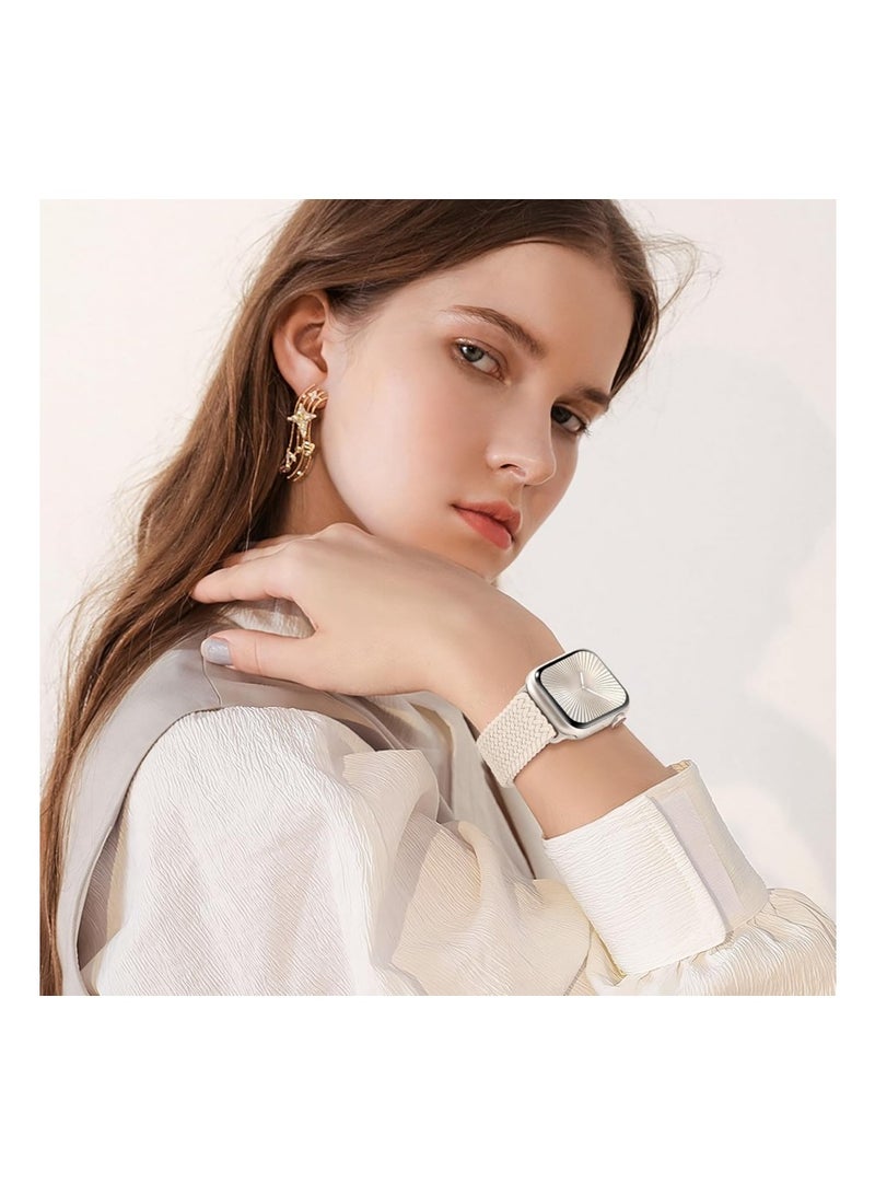 2pcs Pack Braided Magnetic Clasp Band Compatible with Apple Watch, for 38mm 40mm 41mm 42mm, Soft Nylon adjustable Sport Strap for iWatch Series 11 10 9 8 7 6 5 4 3 SE Ultra - Image 4