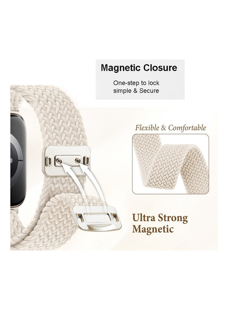 2pcs Pack Braided Magnetic Clasp Band Compatible with Apple Watch, for 38mm 40mm 41mm 42mm, Soft Nylon adjustable Sport Strap for iWatch Series 11 10 9 8 7 6 5 4 3 SE Ultra - Image 3