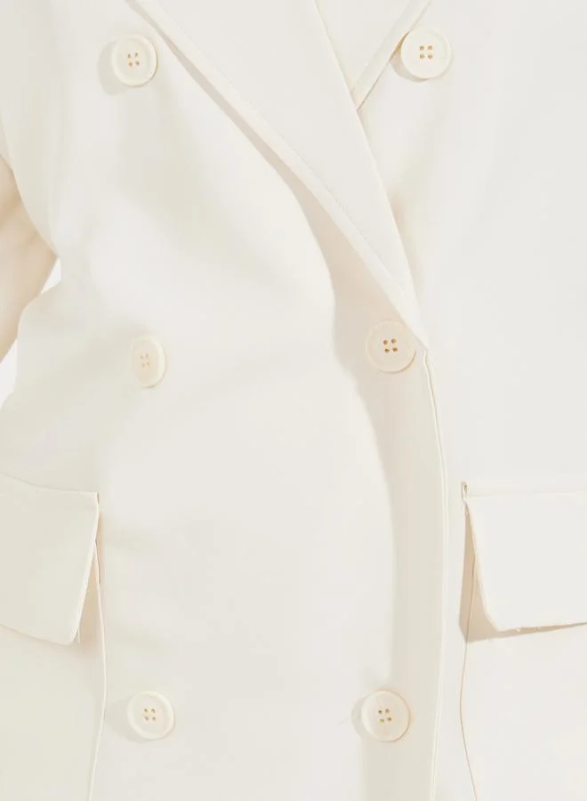 Styli Oversized Midi Length Double Breasted Trench Coat