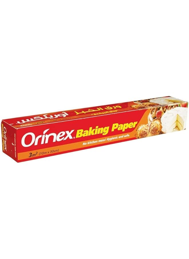 Orinex Baking Paper Roll 3 M2 10Mx30Cm Silver