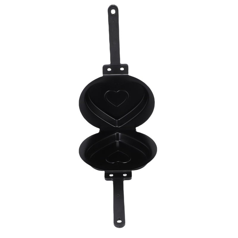 آلة صناعة الفطائر ذات الجانبين: حجم كبير، تصميم سهل للقلب - طبقة غير لاصقة، مقلاة ساخنة بالتساوي لفطور المطبخ المنزلي والطهي اليومي - Image 2