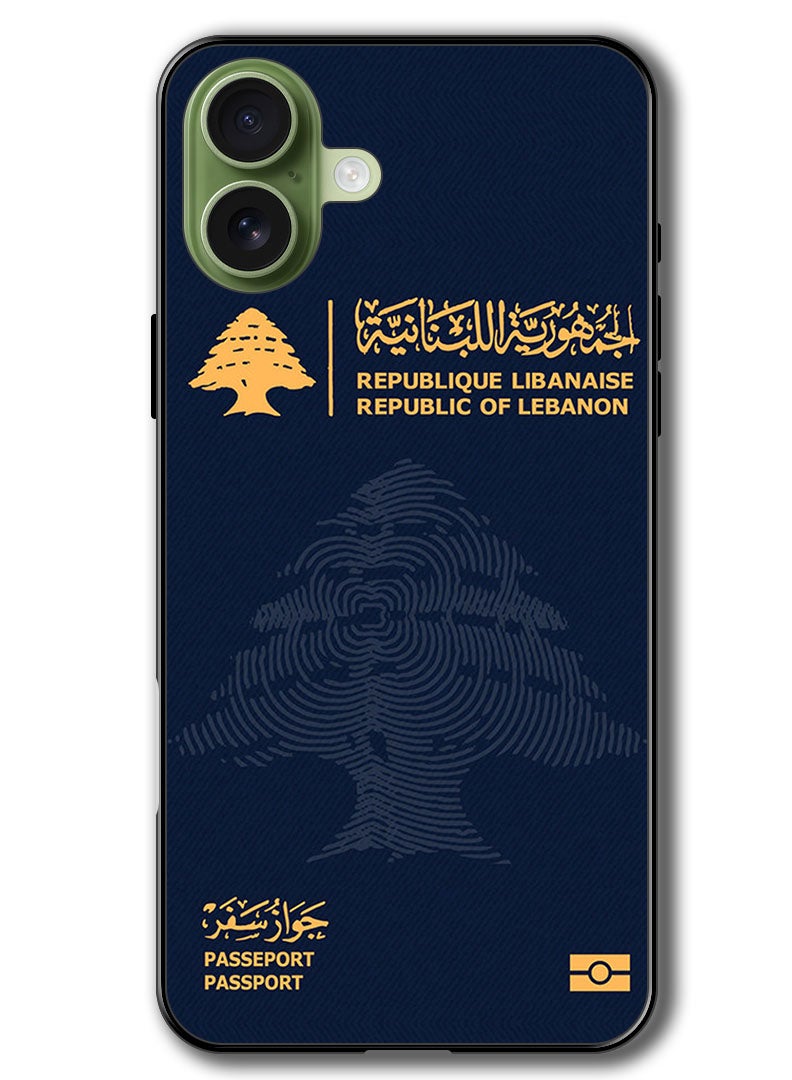 Theodor Case Compatible with Apple iPhone 17 6.3 Inch Protection Shockproof Bumper Cover Lebanon Passport - Image 1