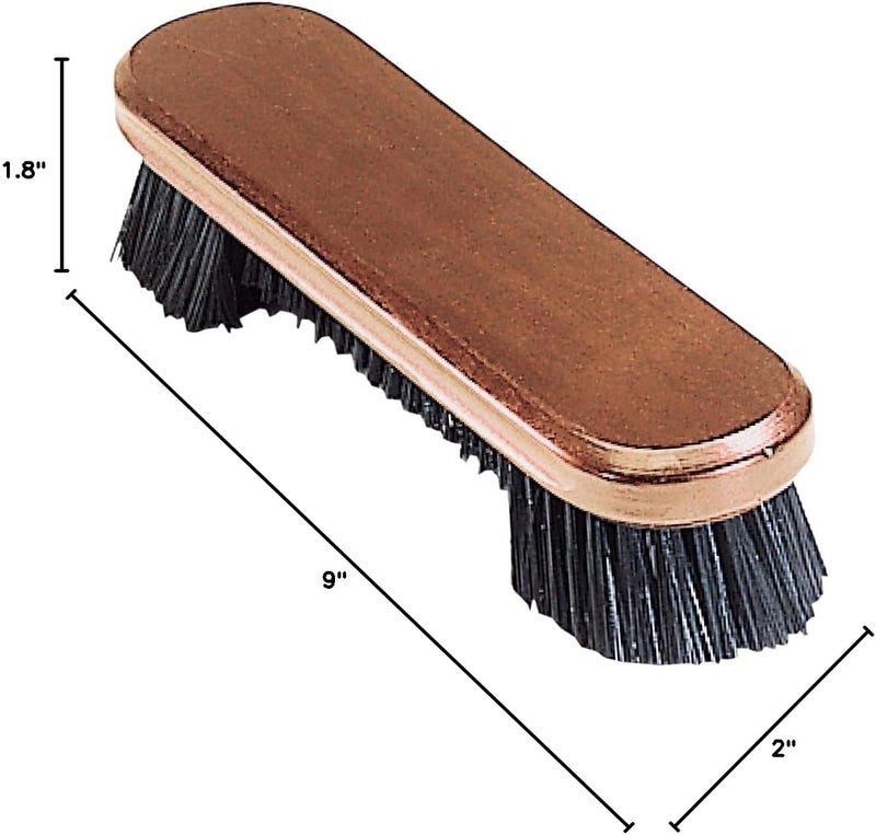 Pro Series A13-F Wooden Billiard Table Brush with Nylon Bristles, Old World Mahogany, 9-Inch - Image 2