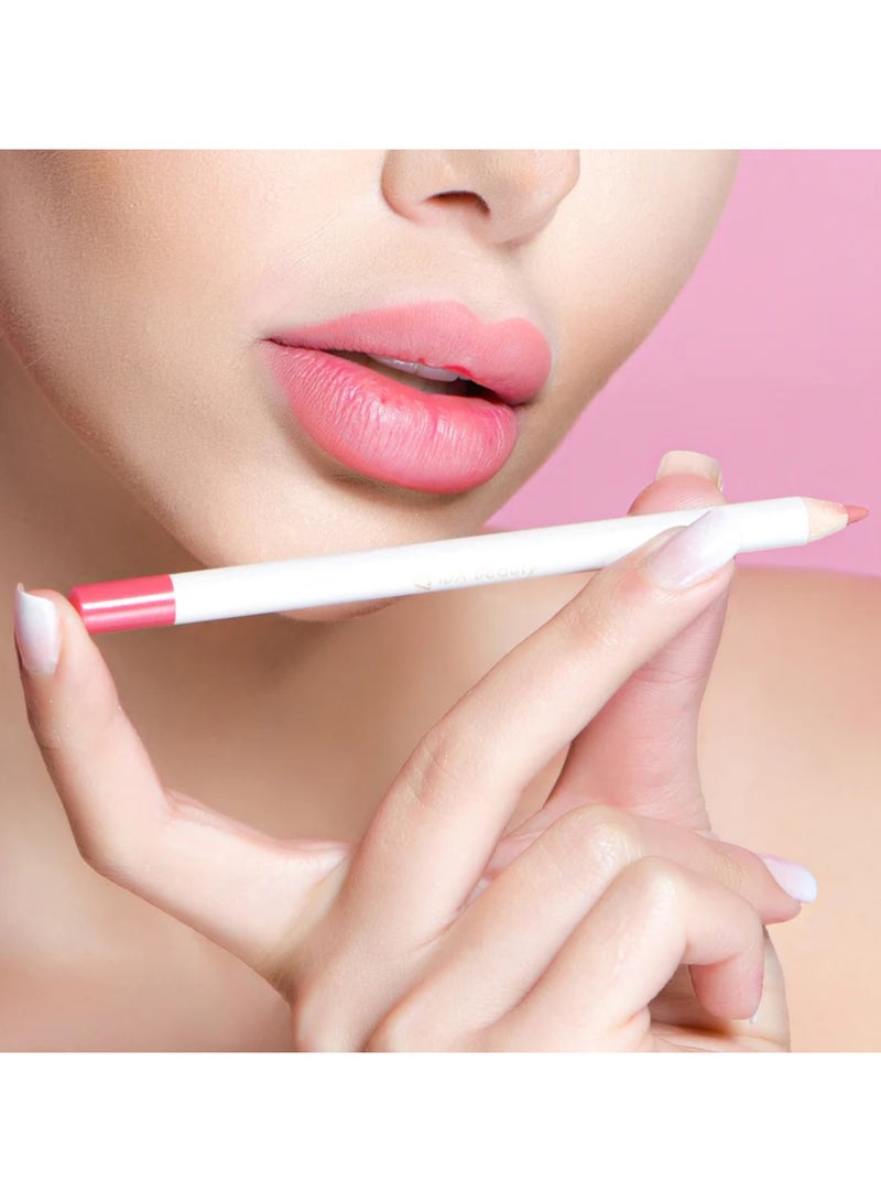 IDA Beauty Edge & Enrich Creamy Lip Liner | 2-in-1 Lip Outliner & Filler | Waterproof, Smudge-Proof, Matte Finish | Vegan, Halal, Cruelty-Free (L08) - Image 2