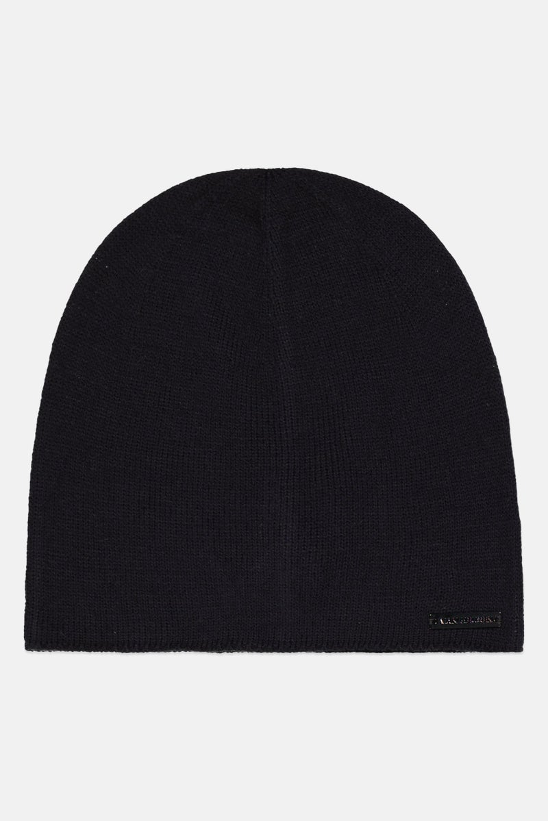 Van Heusen Men Knitted Beanie, Navy - Image 1