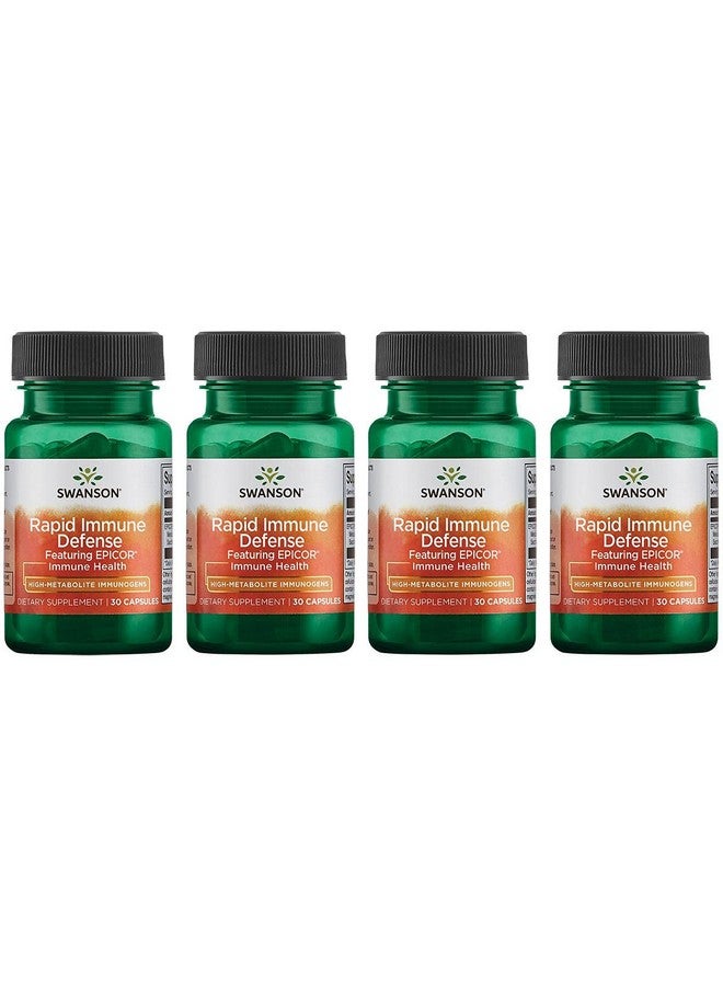 SWANSON Rapid Immune Defense Featuring Epicor 500 Mg 30 Caps 4 Pack - Image 1