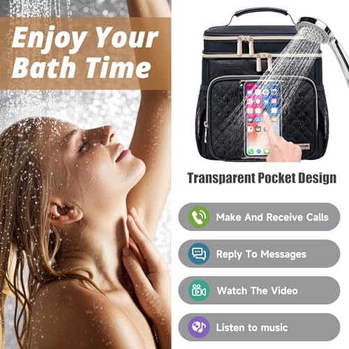 Tealari Large Toiletry Bag for Women Men,Bathroom Bag,Water Resistant Portable Shower Caddy for College Dorm,Hanging Toiletry Bags for Traveling,Gym Camping Cruise Ship Travel Essentials Shower Bag - Image 3