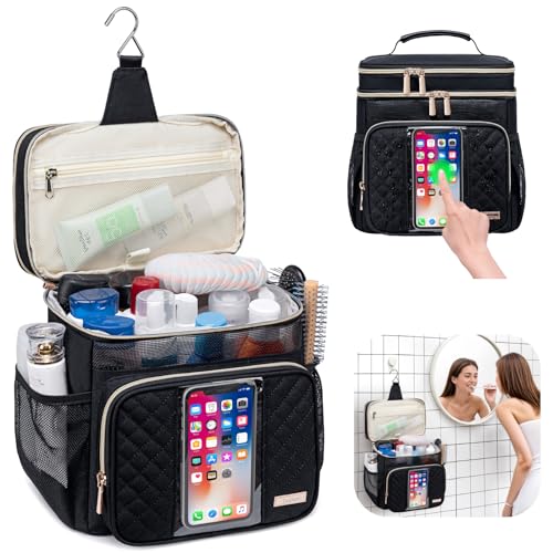 Tealari Large Toiletry Bag for Women Men,Bathroom Bag,Water Resistant Portable Shower Caddy for College Dorm,Hanging Toiletry Bags for Traveling,Gym Camping Cruise Ship Travel Essentials Shower Bag - Image 2