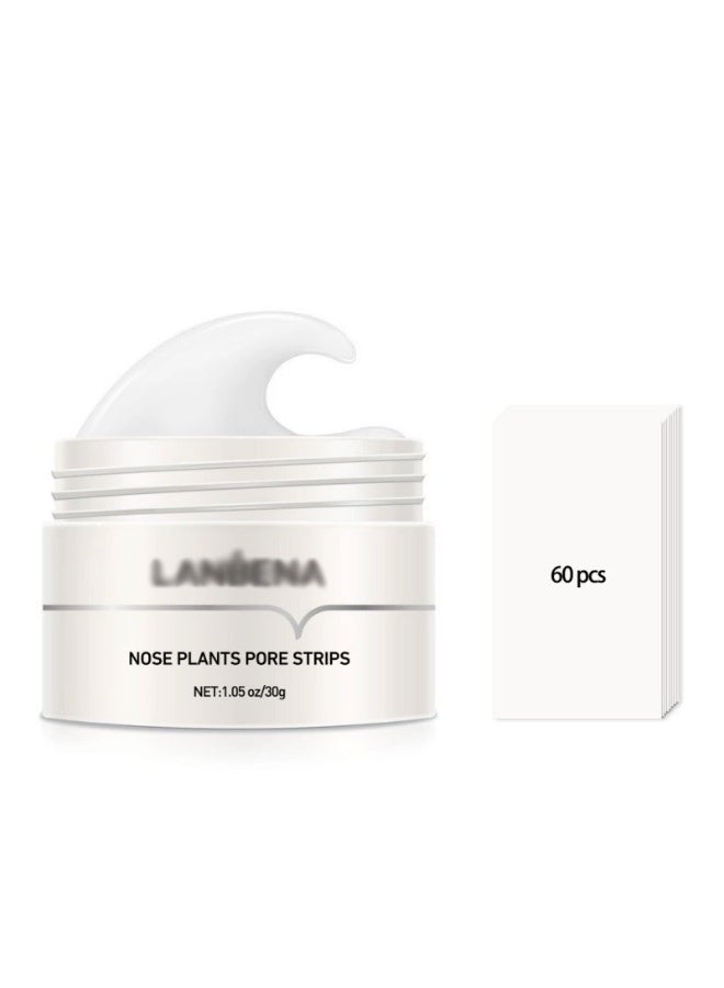 LANBENA Nose Plants Pore Strips 2.0,Upgraded Blackhead Remover Mask with Salicylic Acid, Amazonian White Clay, Pore Cleanser Purifying Peel off Face Mask with 60 PCS Strips, Peel Off Mask Nose Strips Aloe Facial Mask 30g - Image 5