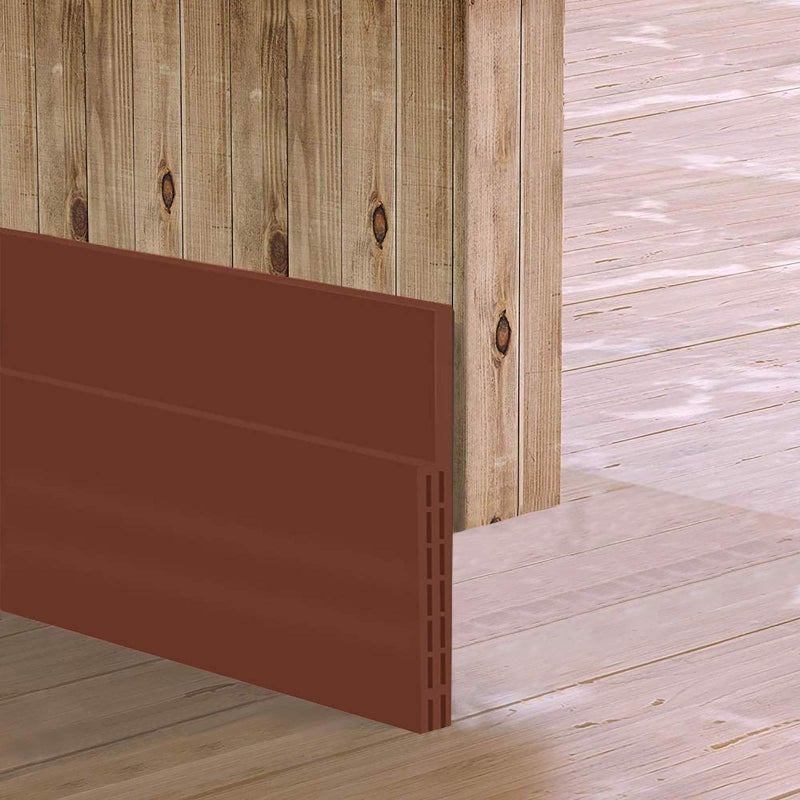 Sysmie Upgrade Huge Gap Door Draft Stopper 3-2/5""W Widened Door Sweep For Interior And Exterior Doors - Guard Against Drafts Dust Noise And Unwanted Animals (3-2/5""W X 39"" L Brown) - Image 1