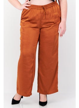 Women Plus Size Satin Drawstring Pants, Rust - pzsku/Z2D6B1A961EC23C66D182Z/45/_/1737642663/a5b6cbc7-5088-4207-9ea2-7bfb27fb5716