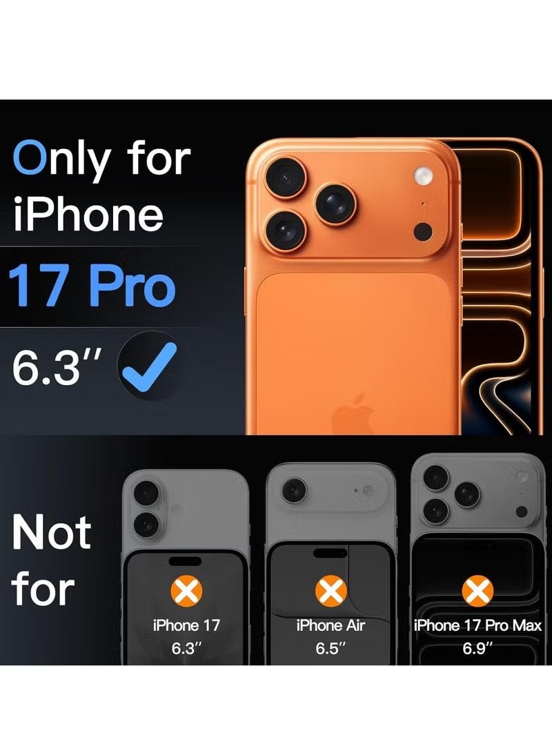 ELTRAZONE iPhone 17 Pro 6.3-Inch Camera Lens Protector with 9H Tempered Glass Full Coverage, Metal Ring Reinforced Design, Anti-Scratch Drop Resistant Ultra Clear High Definition Durable Protective Lens Shield - Image 2