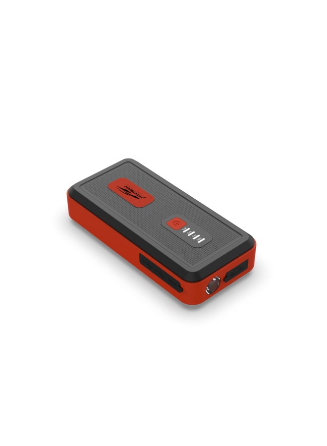أوتو سمارت مُشغل البطارية 8000 مللي أمبير في الساعة مع منفذين USB وإضاءة LED أسود وبرتقالي 9 x 13 x 22.5 سم ET04 - Image 2