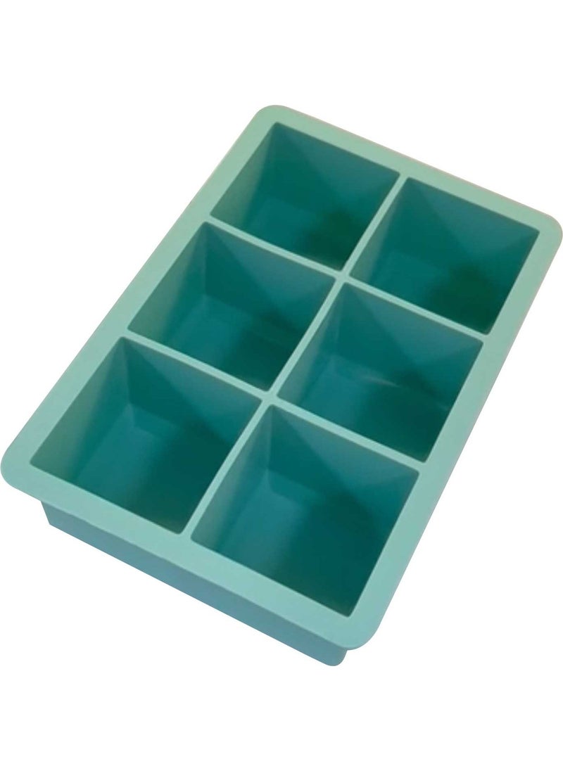 Gurme Chef - Multi-Purpose Silicone 6-Piece Ice Mold, Green - Image 1