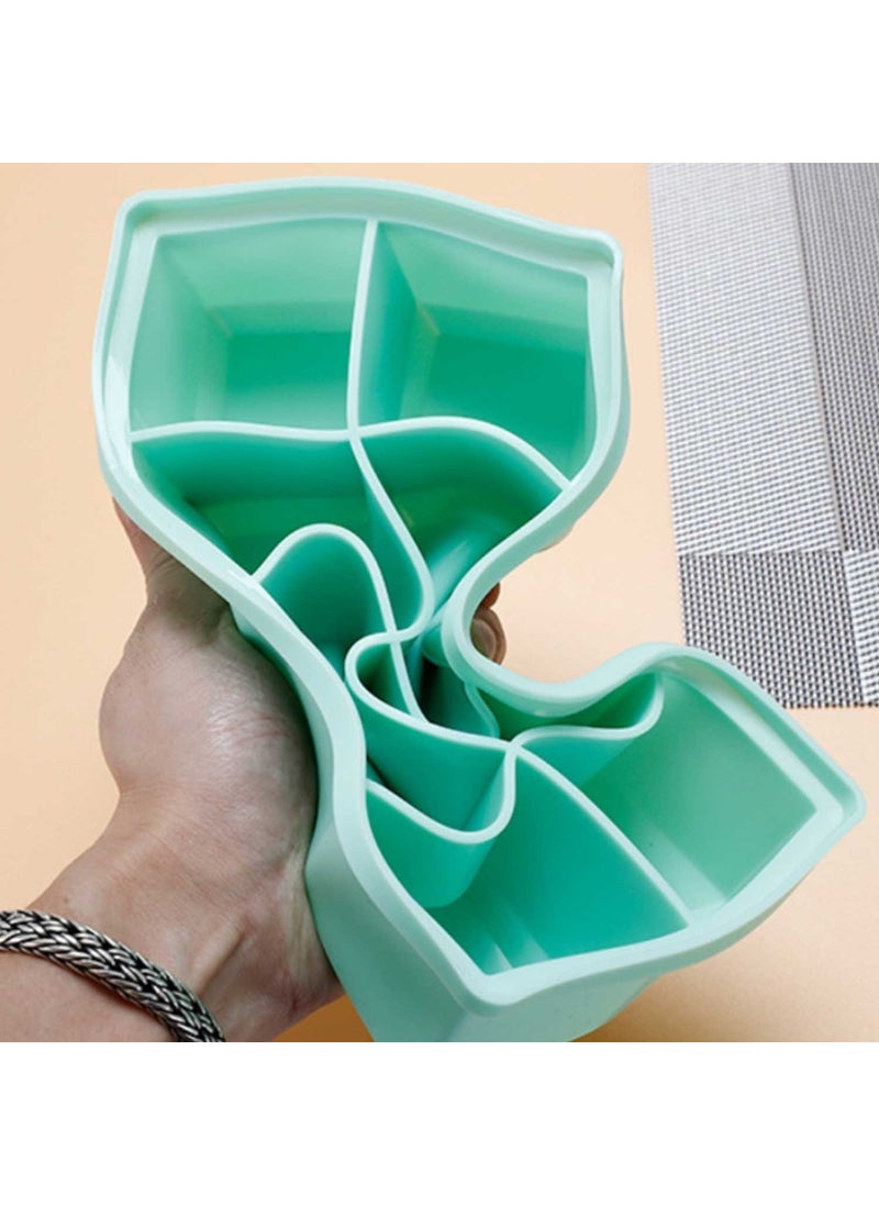 Gurme Chef - Multi-Purpose Silicone 6-Piece Ice Mold, Green - Image 1