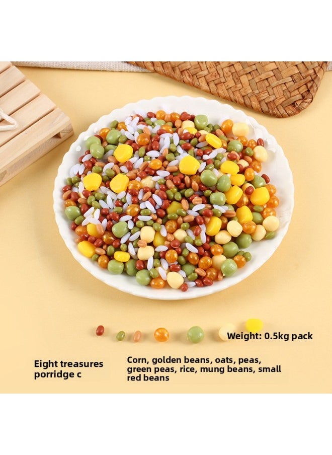 1:1 Simulation Mixed Cereals Model DIY Toys Food And Play Accessories Eight Treasure Porridge Nut Ingredients Photo Props-Color:Eight Treasures Porridge C (pack Of 0.5kg )  - Image 1