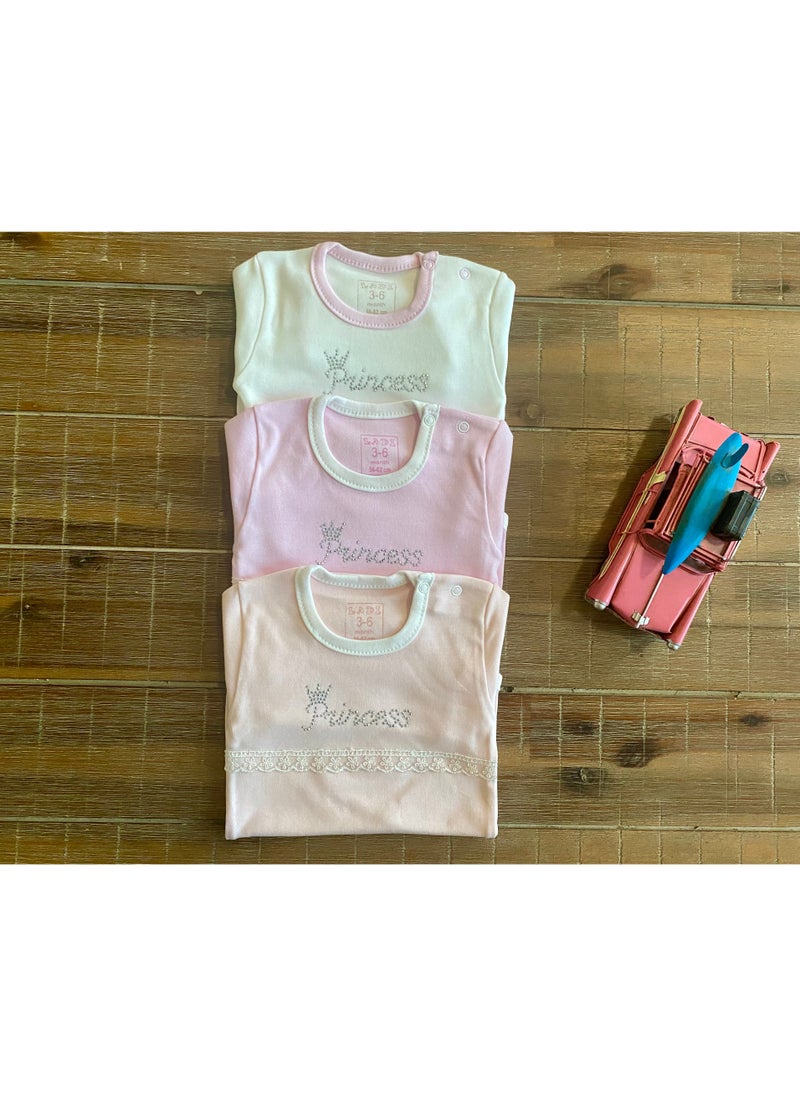 LADI - Baby Bodysuit Long Sleeve Onesie (Pack of 3) Multicolor - Image 1