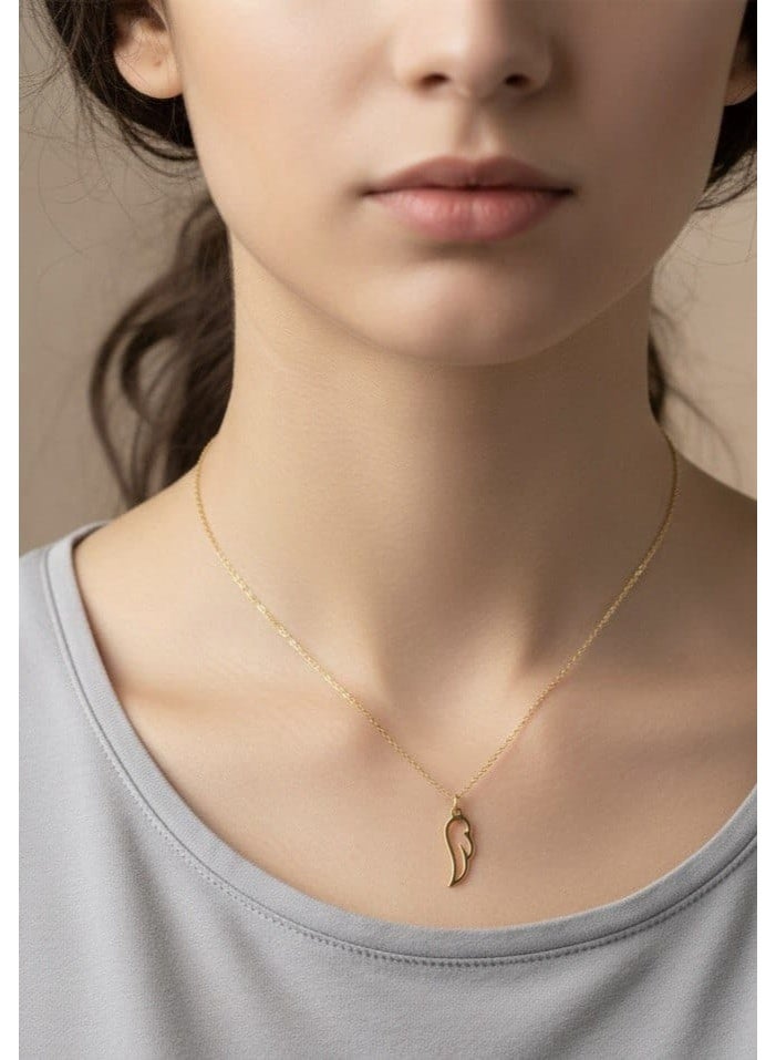 روبي آرت الذهب قلادة روبي آرت من الذهب الخالص عيار 18 قيراطًا للبنات - 0.83 جرام - Image 2