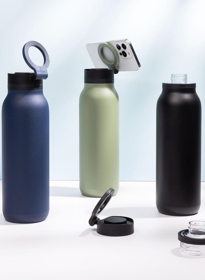 Botella Insulated Water Bottle Pro - Leakproof Stainless Steel, Sports & Travel, 900ml, Black - Image 3