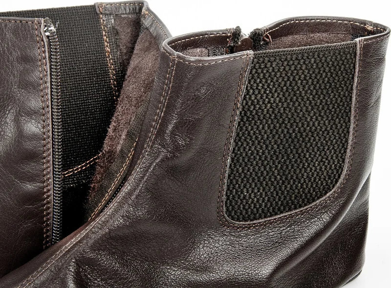 İhvan Ihvan Akdam Calfskin Socks (Brown)-1118