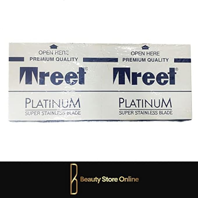 Treet Platinum Super Stainless Double Edge Razor Blades 100 Blades - Image 2