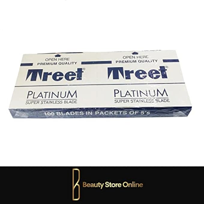 Treet Platinum Super Stainless Double Edge Razor Blades 100 Blades - Image 3