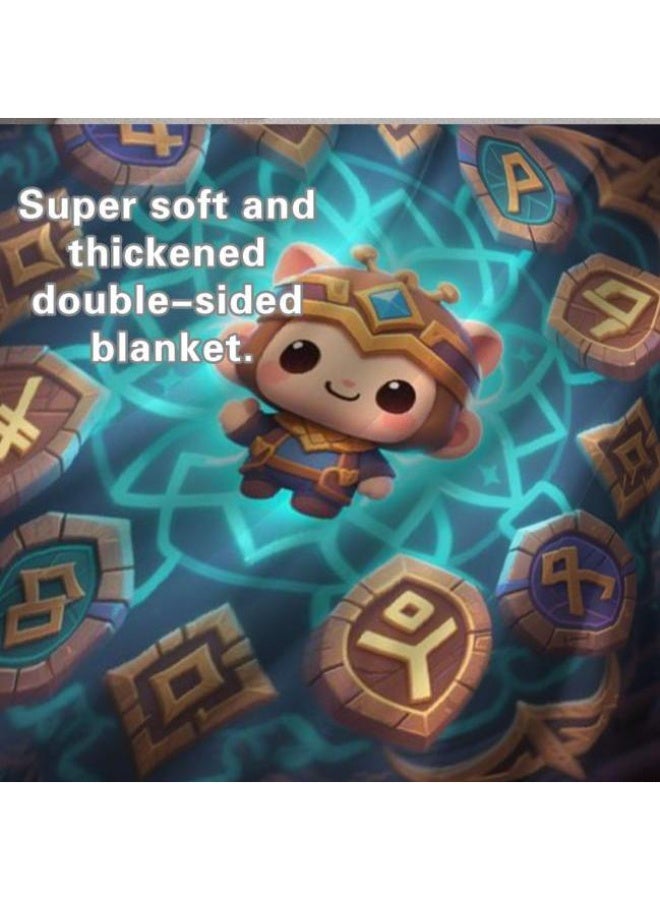 general Baby and children's cartoon flannel thin blanket (warm and comfortable, suitable for sleep, game use) 70cm*100cm - Image 4